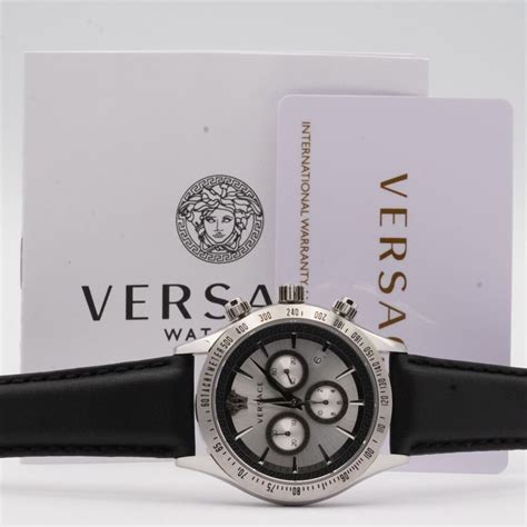 Versace VEV7 Quartz Chrono Men's Watch 1 23/32in Steel With 